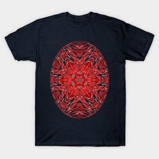 Red Star In Ellipse Symbol T-Shirt